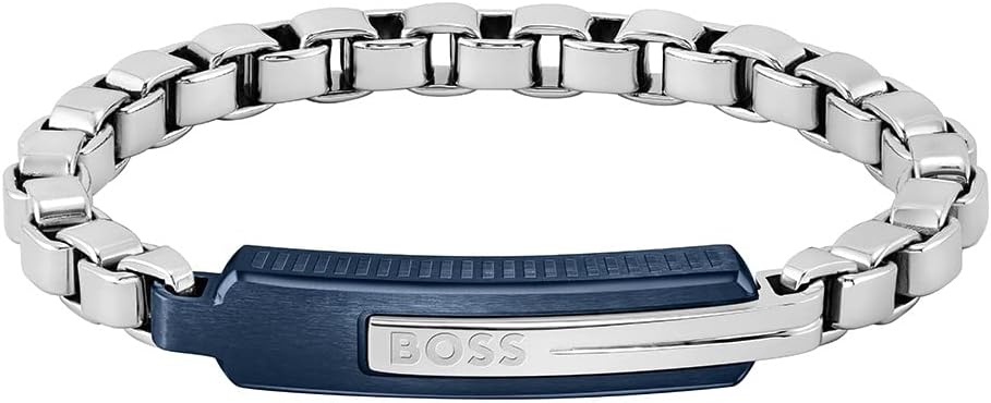 BOSS ORLADO Collection Chain Bracelet – Yellow Gold, Silver, Black